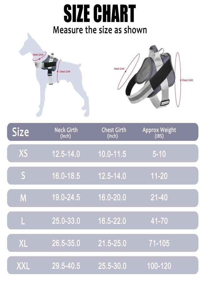 Bolux Dog Harness, No-Pull Reflective Dog Vest, Breathable Adjustable Pet Harness with Handle for Outdoor Walking - No More Pulling, Tugging or Choking (Lavender, Medium (Pack of 1)) - Image 4